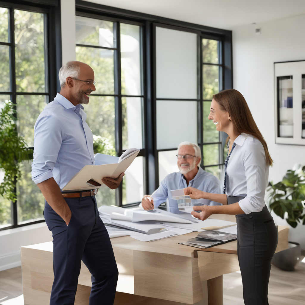 Professional HVAC consultation with certified technician